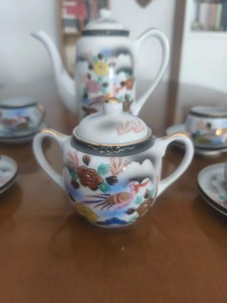 Juego de café japonés de cerámica