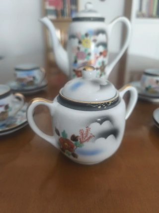 Juego de café japonés de cerámica