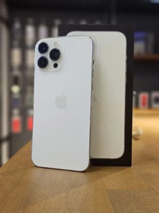 IPHONE 13 PRO MAX 128GB ARGENTO 100% BATTERIA