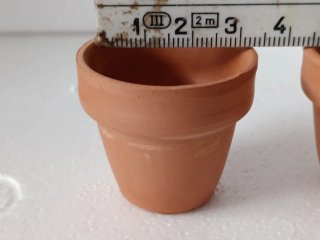 6 Vasi Terracotta Miniatura Presepe/Casa Bambole