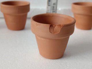 6 Vasi Terracotta Miniatura Presepe/Casa Bambole