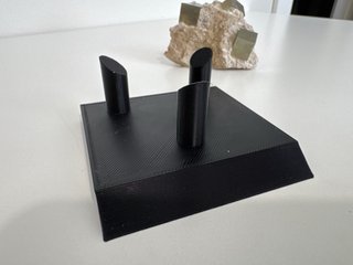 Soporte expositor mineral/fósil 7x7cm