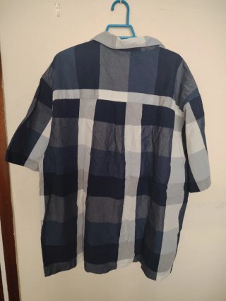 Camisa Levi's cuadros azul y blanco Talla L