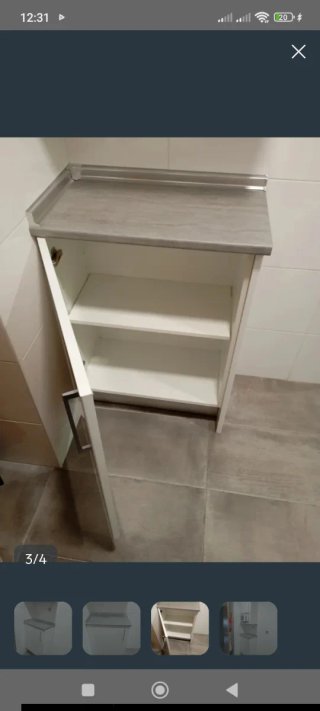 Mueble bajo cocina con encimera