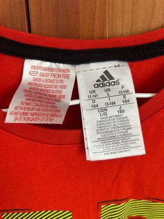 Camiseta Adidas Talla S Naranja