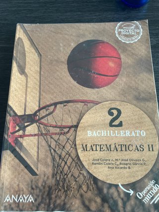 Matemáticas II. 2o de Bachillerato