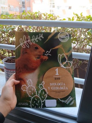 Libros de biología de 1 de la ESO. 1 y 3 trimestre
