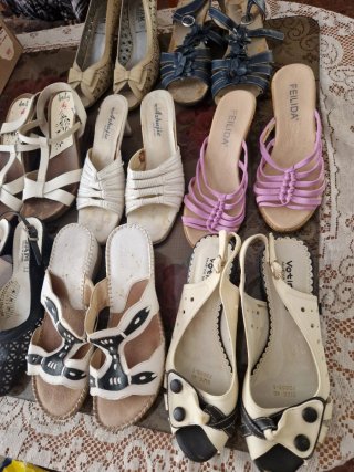 Lote 8 pares sandalias 39-40