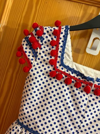Traje Flamenca Niña Artesanal Lunares