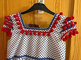 Traje Flamenca Niña Artesanal Lunares