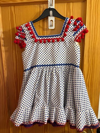 Traje Flamenca Niña Artesanal Lunares