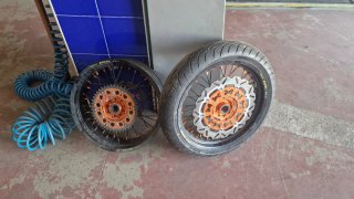 Llantas Supermotard KTM Excel Naranja
