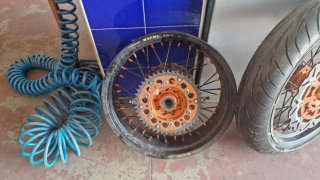 Llantas Supermotard KTM Excel Naranja