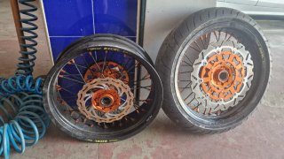 Llantas Supermotard KTM Excel Naranja