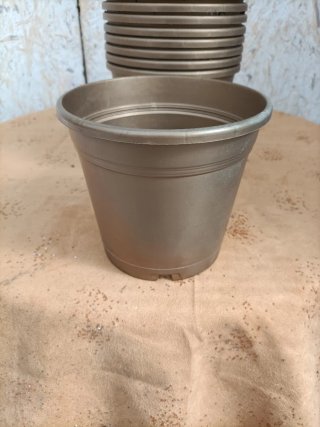 Set 9 Vasi Plastica Oro Diametro 15cm