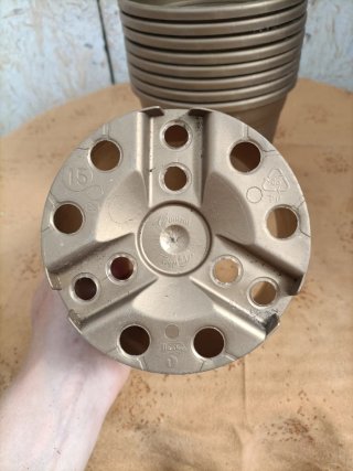Set 9 Vasi Plastica Oro Diametro 15cm
