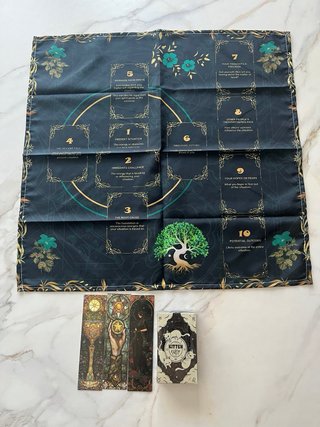 Pack Tarot: Cartas, Tela y Separadores