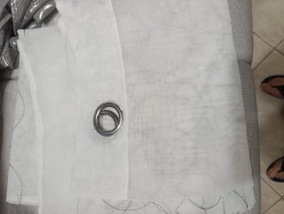 Tende eleganti color argento