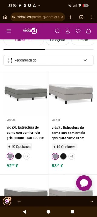 NUEVO Somier 140x190 y 90x190