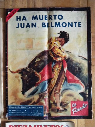 Lote de 9 revistas y periódicos antiguos