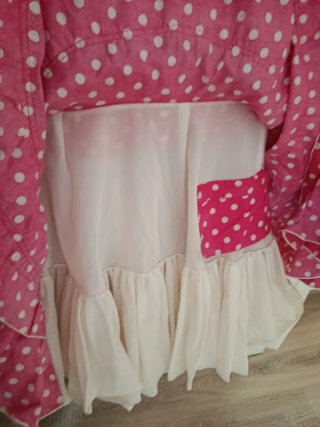 Traje de Flamenca Rosa Lunares