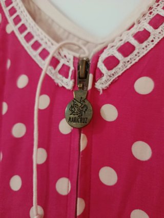 Traje de Flamenca Rosa Lunares
