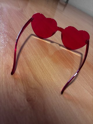 Gafas Corazón Rojas