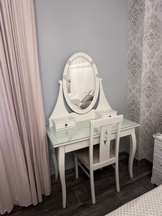 Tocador Blanco con Silla Ikea