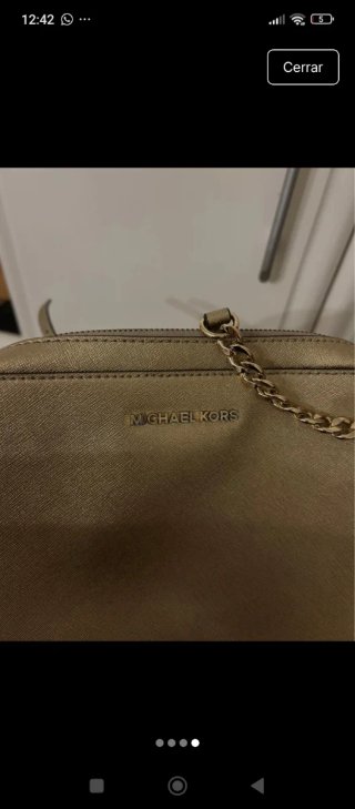 Bolso Michael Kors Dorado Cadena