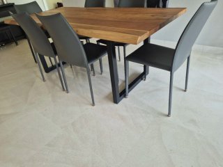 Conjunto comedor Maisons du Monde: mesaPalissandre