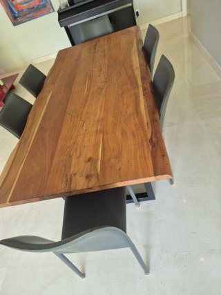 Conjunto comedor Maisons du Monde: mesaPalissandre