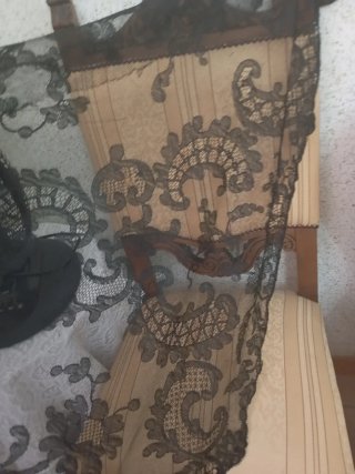 Encaje antiguo hecho a mano