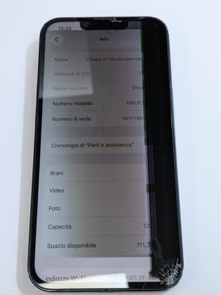 iPhone 14 128GB Midnight - Schermo rotto