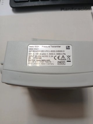 Transmisor Presión Diferencial Testo 6321