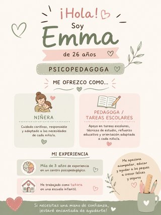 Niñera o clases particulares en jerez