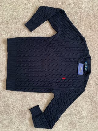 Jersey Polo Ralph Lauren Azul Cable Knit