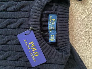 Jersey Polo Ralph Lauren Azul Cable Knit