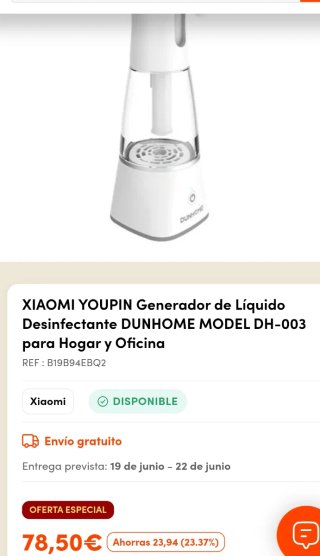 Xiaomi dunhome NacloGenerstor