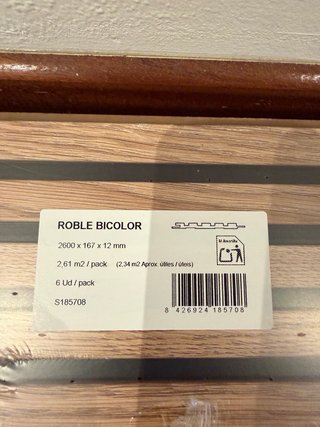 Panel Decorativo Roble Bicolor