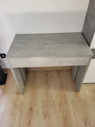 Mesa consola extensible madera.