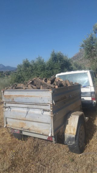 Remolque de leña