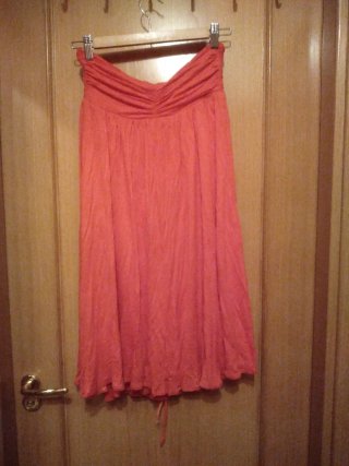 Vestido Zara palabra de honor Coral