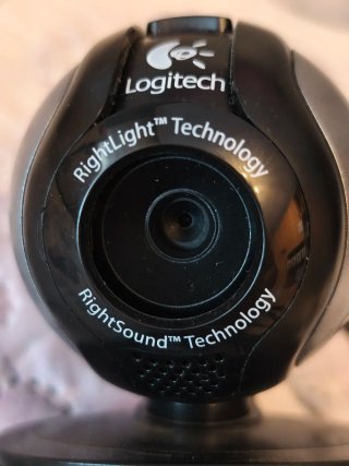 Webcam Logitech Negra y Plateada