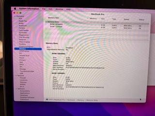 MacBook Pro Retina 2015 i7 16GB RAM