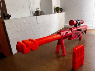 Nerf Fortnite Heavy SR Rojo Camuflaje