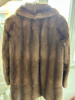 Pelliccia vintage in vero rat musqué