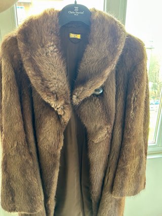 Pelliccia vintage in vero rat musqué