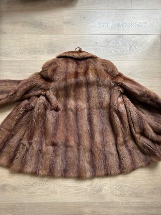 Pelliccia vintage in vero rat musqué