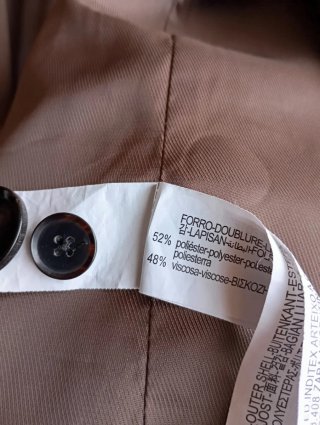 Traje Zara Marrón