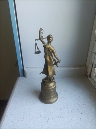 Estatua Bronce Justicia 925gr